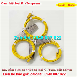 Dây cảm biến nhiệt độ loại K,750oC dài 1,5m Tempsens